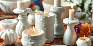 Świeczniki z gipsu DIY: jak zrobić dekorację krok po kroku i uniknąć typowych błędów