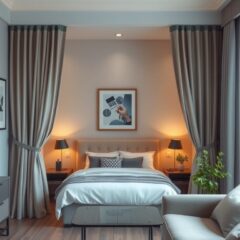 Zasłony jako elastyczne przegrody w kawalerce – jak wydzielić komfortową i funkcjonalną strefę sypialnianą