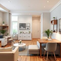 Małe mieszkanie open space: jak funkcjonalnie wyznaczyć strefy i optycznie powiększyć przestrzeń