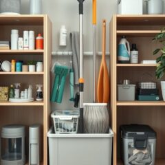 Przechowywanie sprzętu do sprzątania w małym mieszkaniu: praktyczne pomysły na organizację i bezpieczeństwo
