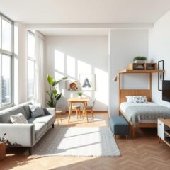 Kawalerka 30 m²: jak urządzić funkcjonalną i jasną przestrzeń z podziałem na strefy