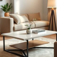 Stolik kawowy do małego salonu: jak wybrać funkcjonalny mebel, który nie zagraci przestrzeni