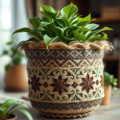 Osłonka na doniczkę w stylu boho DIY: wybór materiałów, technik i praktyczne porady na co dzień