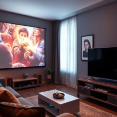 Projektor czy telewizor w małym salonie: jak wybrać między dużym ekranem a wygodą codziennego oglądania