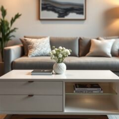 Ława ze schowkiem do małego salonu: jak wybrać funkcjonalny mebel, który oszczędzi przestrzeń i pomoże utrzymać porządek