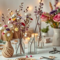 Dekoracje z suszonych kwiatów DIY: jak tworzyć naturalne ozdoby bez chaosu i z pomysłem