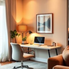 Jak zaaranżować biurko w salonie, by wygodnie i estetycznie wydzielić kącik do pracy